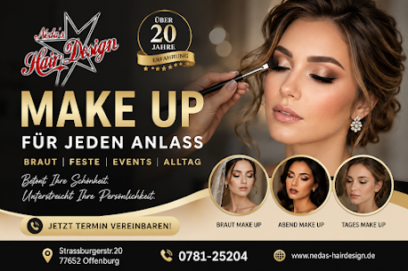 Professionelles Make-up für jeden Anlass bei Neda’s Hair Design in Offenburg
